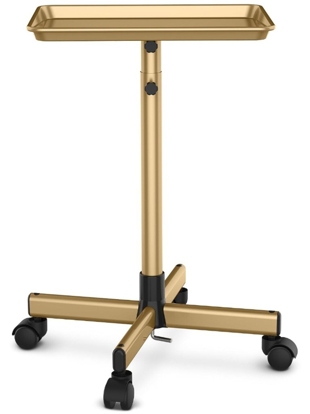 Premium Salon Tray on Wheels, Aluminum Salon Rolling Tray Trolley for Salon Esse